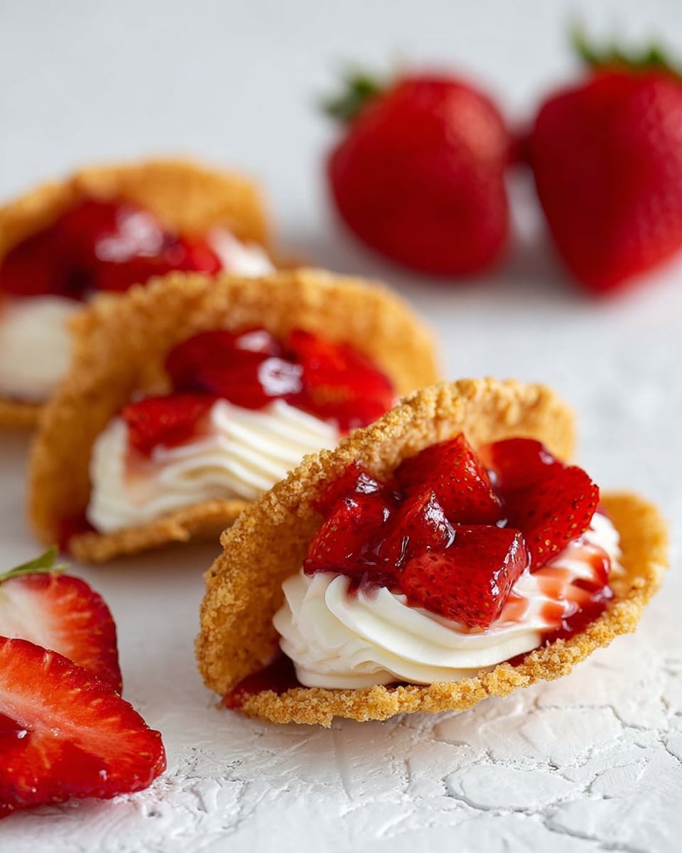 Cheesecake Tacos with Strawberry Topping Recipe