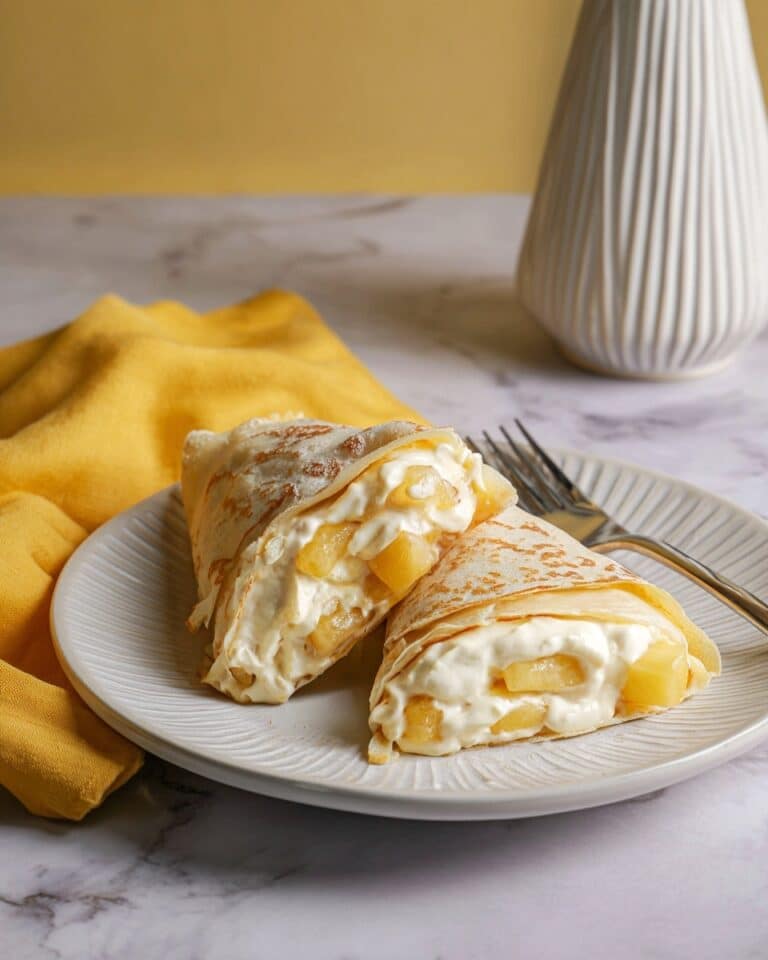 Mango Crepe Roll Recipe