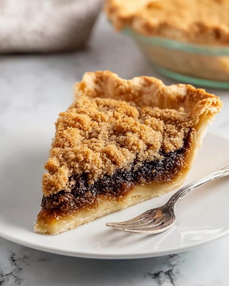Shoofly Pie with Molasses and Crumble Topping Recipe