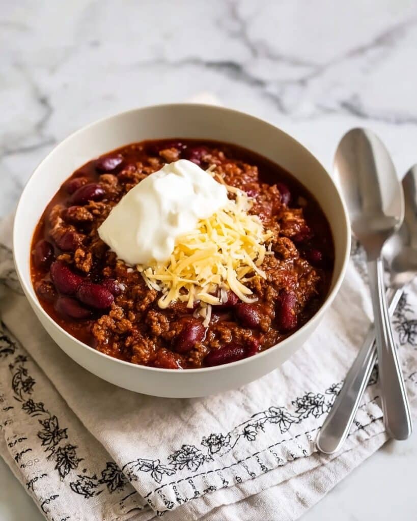 Easy Crock Pot Chili for Two Recipe