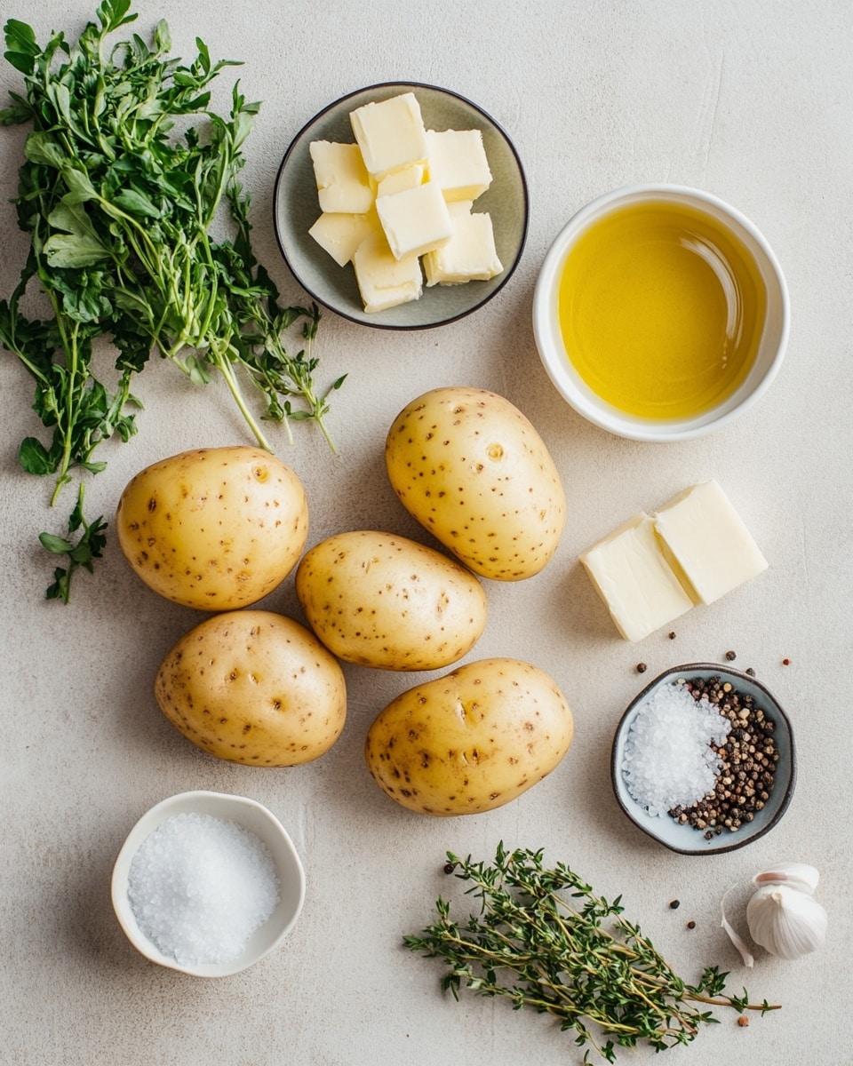 A baked potato with dark brown, crispy skin rests on a white plate with ridged edges, placed on a white marbled surface. The potato is opened on top, showing a fluffy, light yellow inside mixed with small green chives and sprinkled black pepper. A fork lifts some of the soft filling from the center. Around the plate, small bits of black pepper and green chives are scattered. In the background, a small white bowl filled with chopped green chives and part of another white plate with brown bread are visible. Photo taken with an iphone --ar 4:5 --v 7