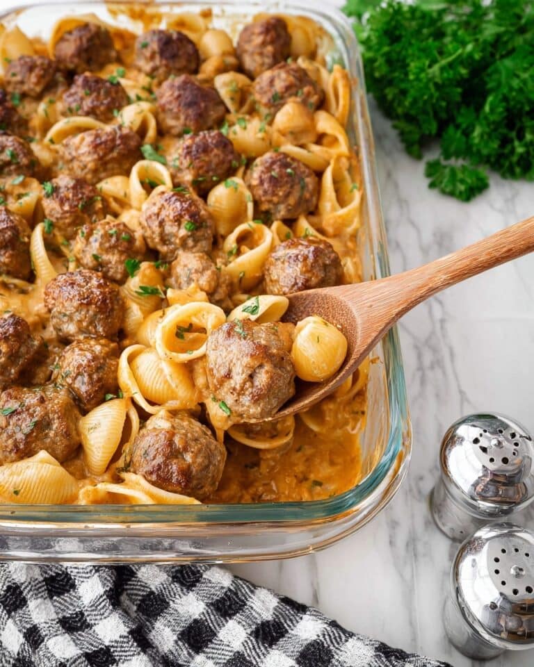Swedish Meatball Pasta Bake Recipe