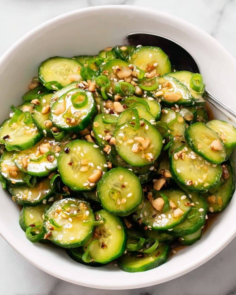 Asian Cucumber Salad with Roasted Peanuts Recipe