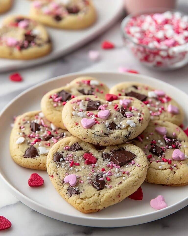 Heart-Shaped Chocolate Chip Cookies Recipe