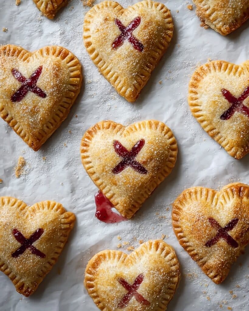 Mini Raspberry Nutella Heart Pies Recipe