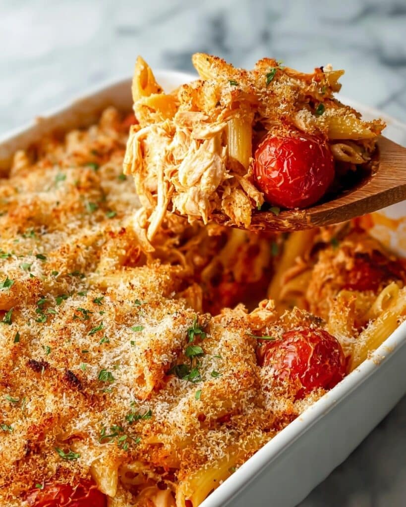 Cheesy Chicken Parmesan Casserole Recipe