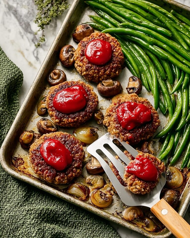 Sheet Pan Mini Meatloaf with Veggies Recipe