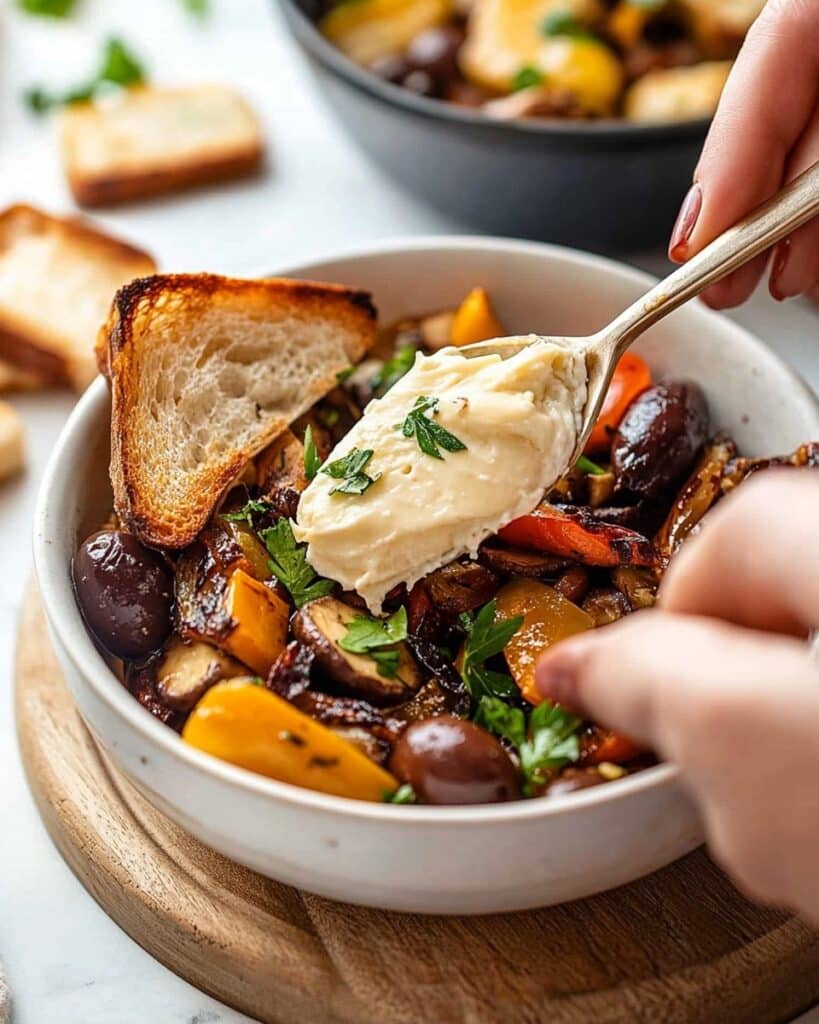 Baked Feta Cheese with Olives Recipe