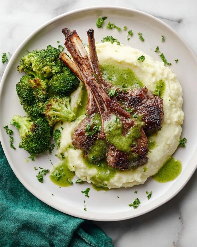 Mediterranean Lamb Chops with Herb Sauce Recipe