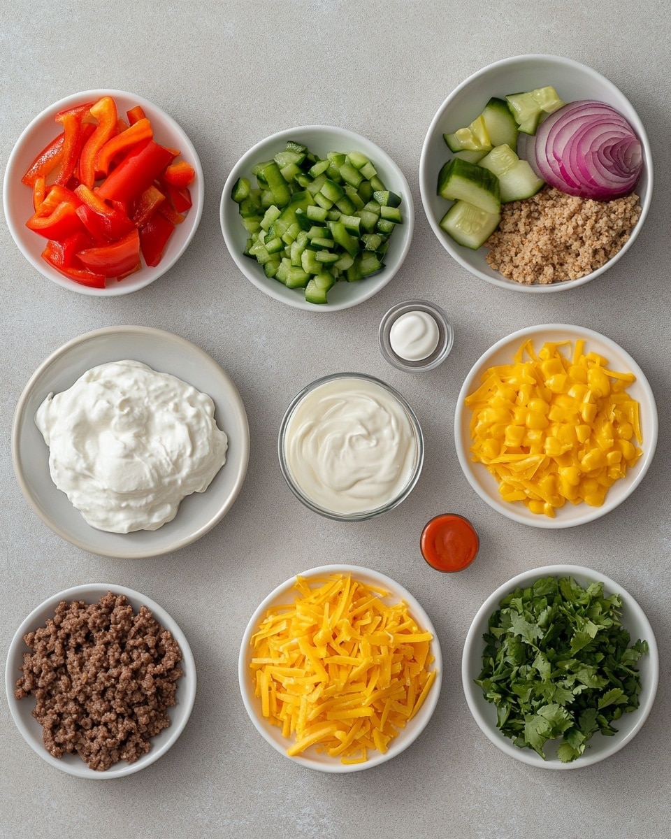 A glass baking dish shows a rich lasagna with visible three layers: a base layer of white creamy sauce, a thick middle layer of chunky dark brown ground meat, and a top layer of melted golden yellow cheese with some brown spots and fresh green herbs sprinkled on top. A fork lifts a square piece, stretching the gooey melted cheese strings from the dish. The dish rests on a wooden surface with a blurred background, creating a cozy atmosphere. photo taken with an iphone --ar 4:5 --v 7