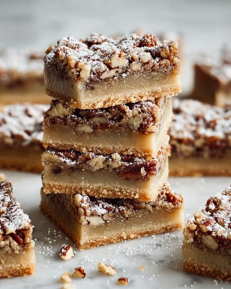 Pecan Pie Bars with Crispy Shortbread Crust Recipe