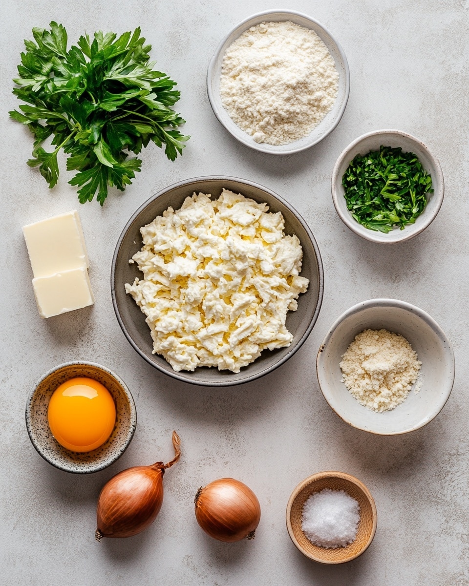 Four golden brown, crispy fried snacks shaped like teardrops stand upright in a straight line on a white plate with light blue spiral and dot patterns. The snacks have a crunchy texture with small, rough crumbs covering their surface. The background is a white marbled texture with a hint of a yellow and white checkered cloth blurred in the distance. The photo taken with an iphone --ar 4:5 --v 7