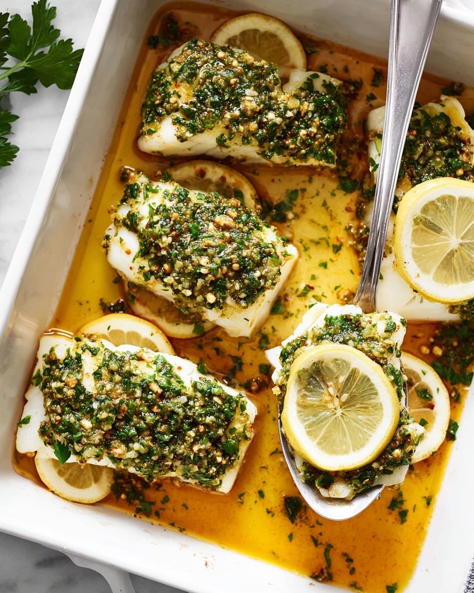 Garlic Herb Baked Cod Recipe