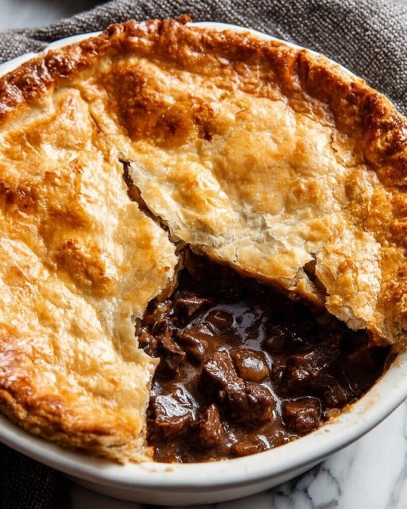 English Steak and Mushroom Pie Recipe