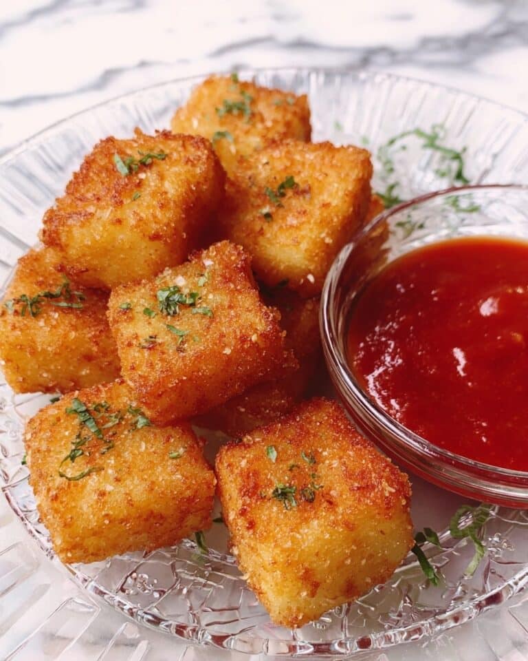 Fried Mozzarella Cheese Stick Bites Recipe