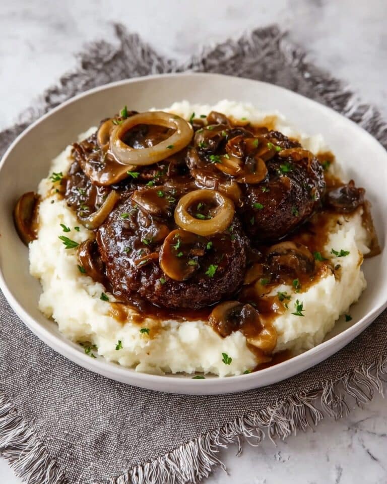 Crock Pot Salisbury Steak with Mushroom Gravy Recipe