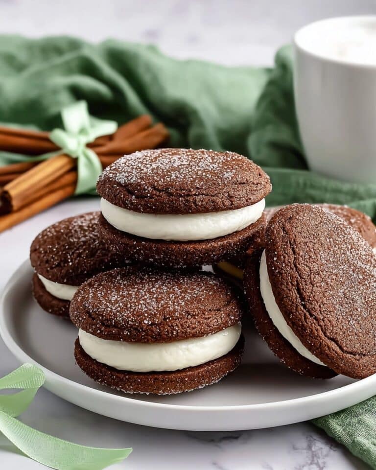 Ginger Molasses Sandwich Cookies with Cream Cheese Filling Recipe