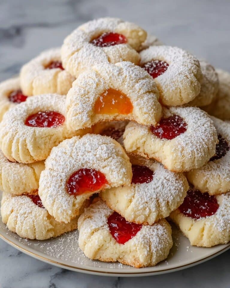 Polish Kolaczki Cookies with Fruit Preserves Recipe