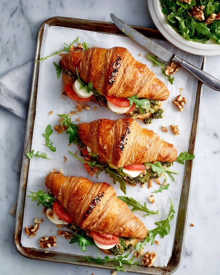 Caprese Croissant Breakfast Sandwich Recipe