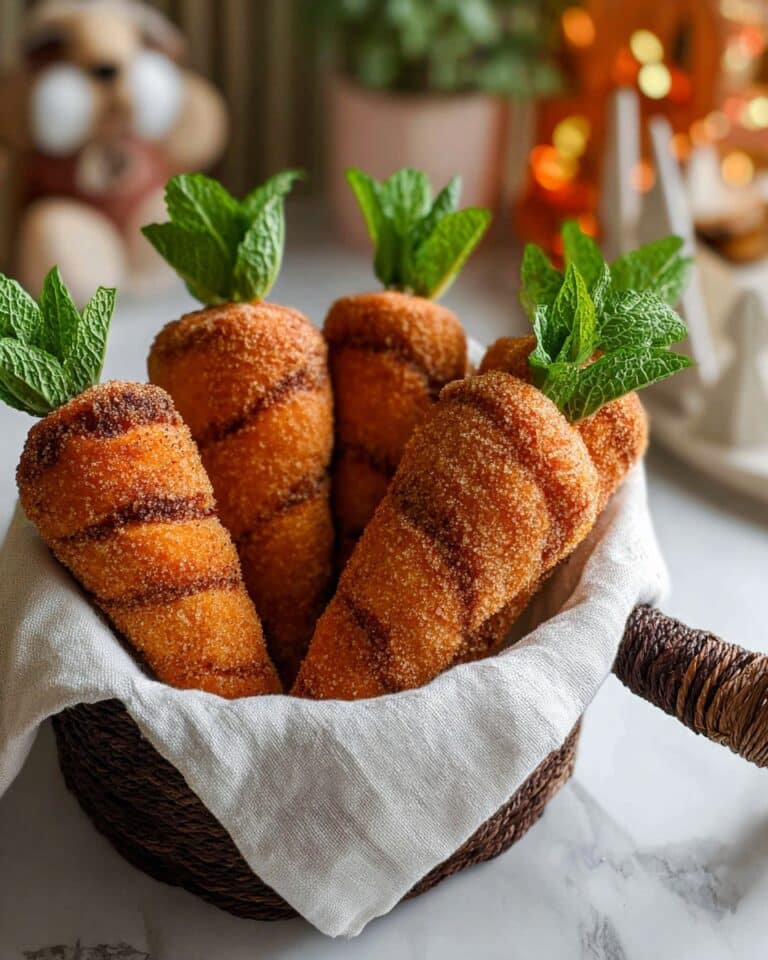 Vegan Carrot Cream Horns with Whipped Plant-Based Cream and Chocolate Decorations Recipe