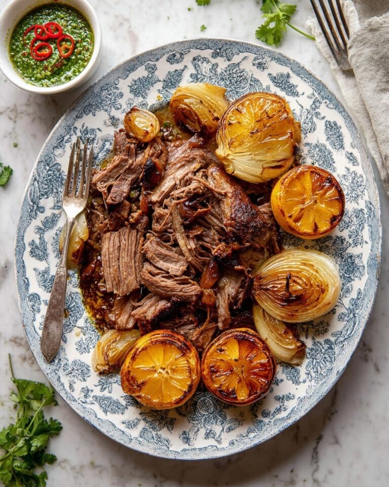 Oven-Roasted Lamb Shoulder with Herb Sauce Recipe