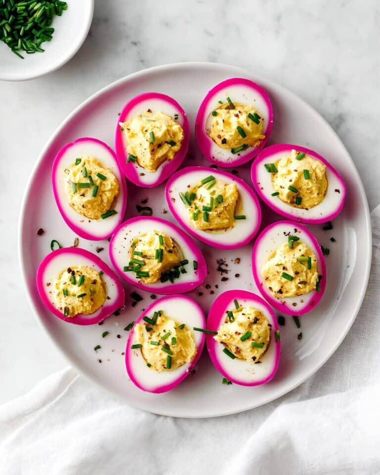 Beet Pickled Deviled Eggs Recipe