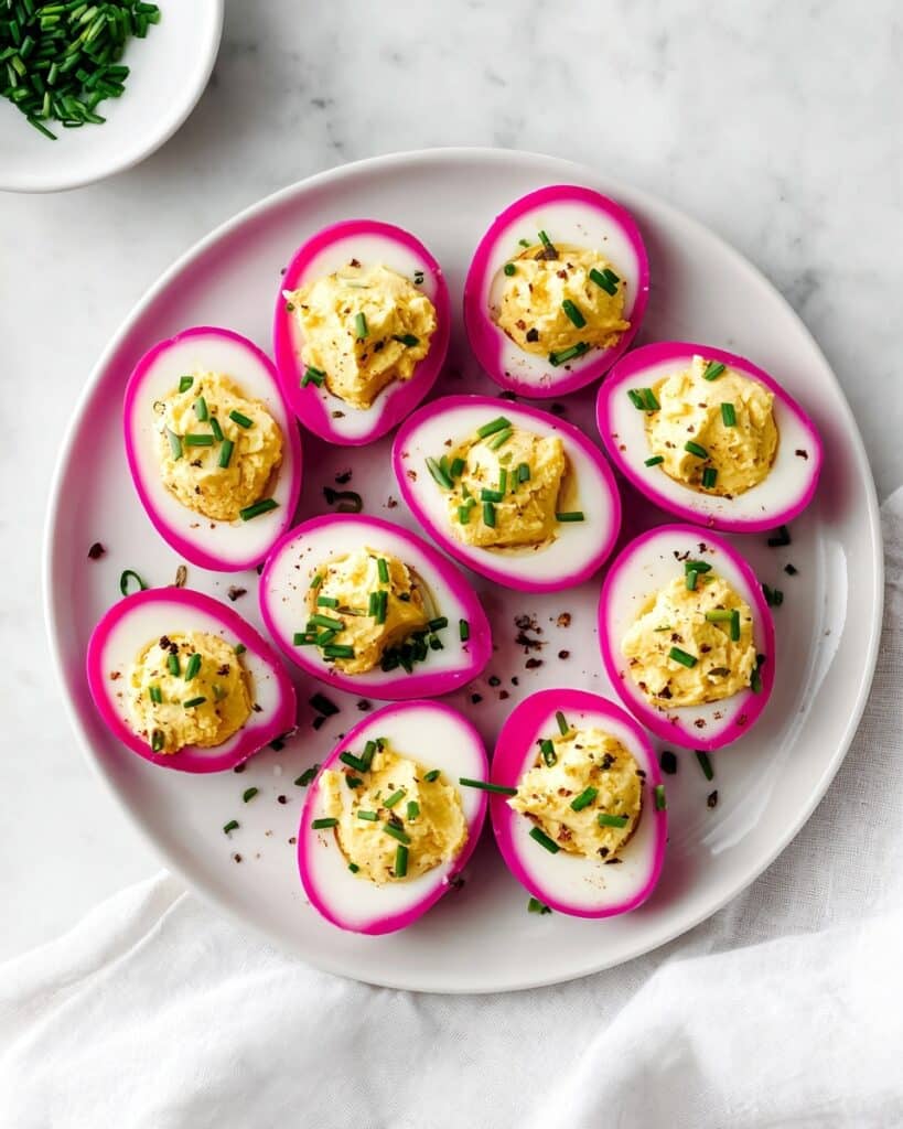 Beet Pickled Deviled Eggs Recipe
