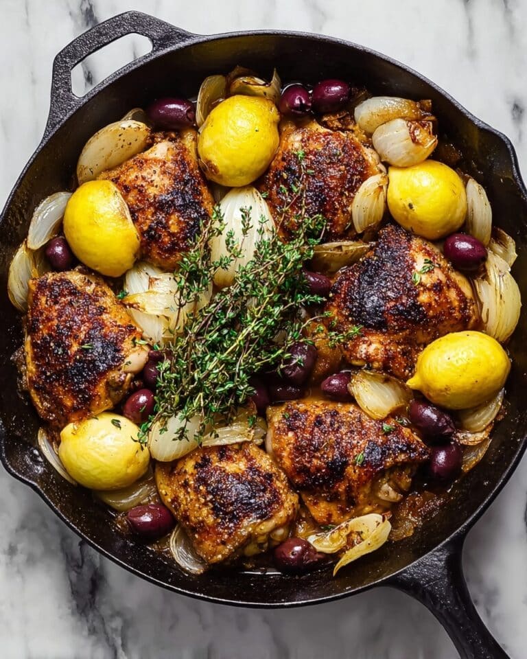 Greek Chicken Thighs with Olives and Lemon Recipe