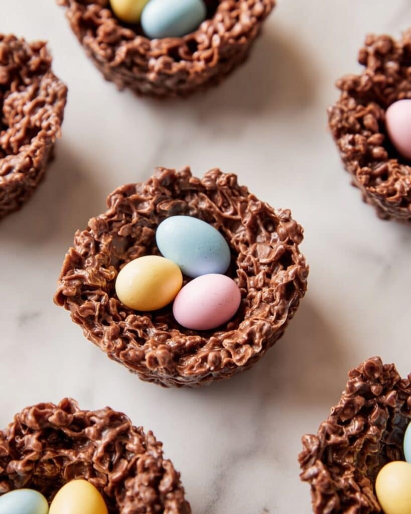 No-Bake Chocolate Bird Nests Recipe