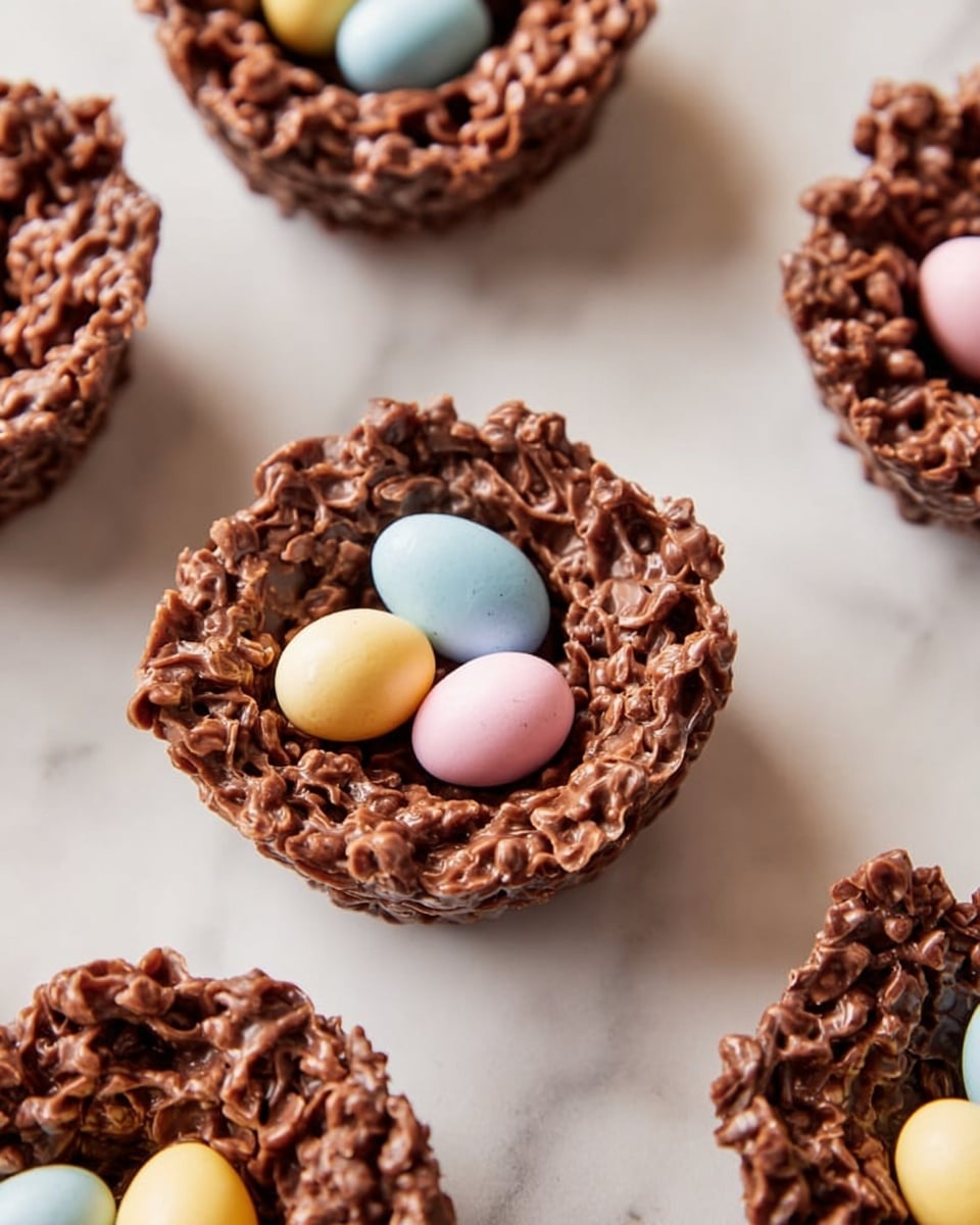 No-Bake Chocolate Bird Nests Recipe