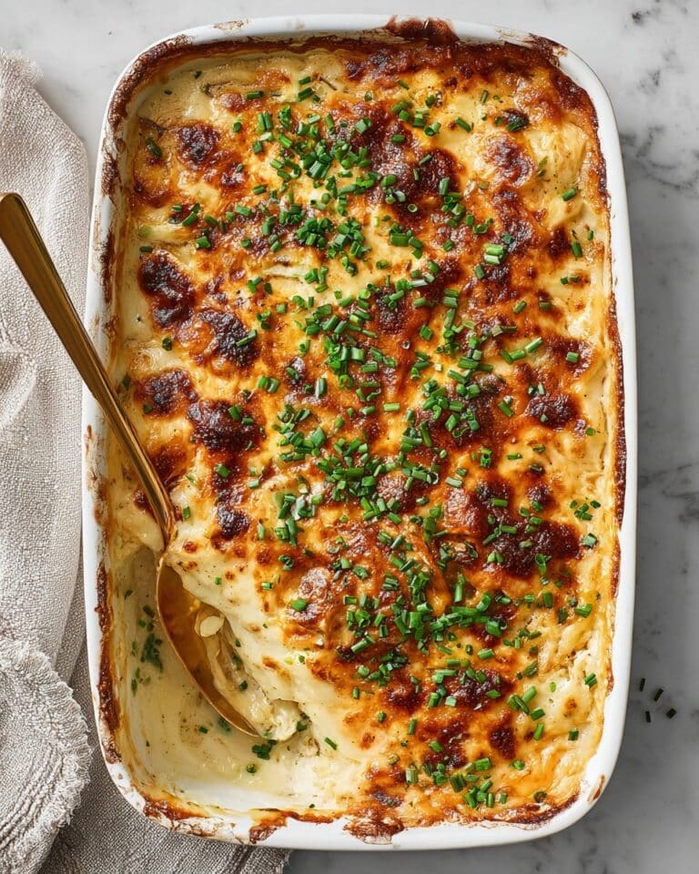 Loaded Scalloped Potatoes with Bacon, Cheddar, Gruyère, and Smoked Gouda Recipe