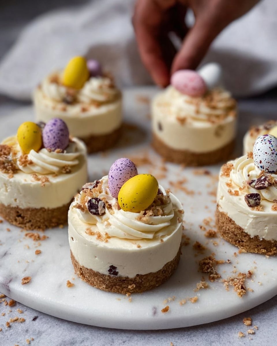 No-Bake Mini Egg Cheesecake Recipe