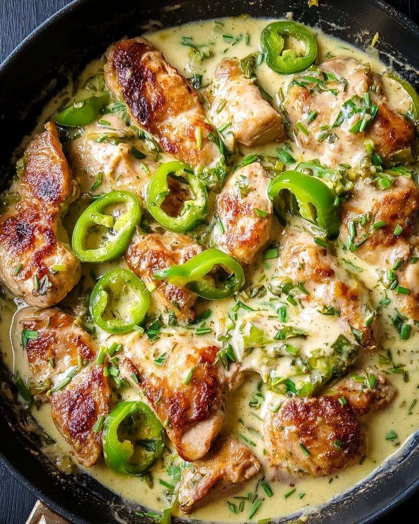 Creamy Pepperoncini Chicken Skillet Recipe