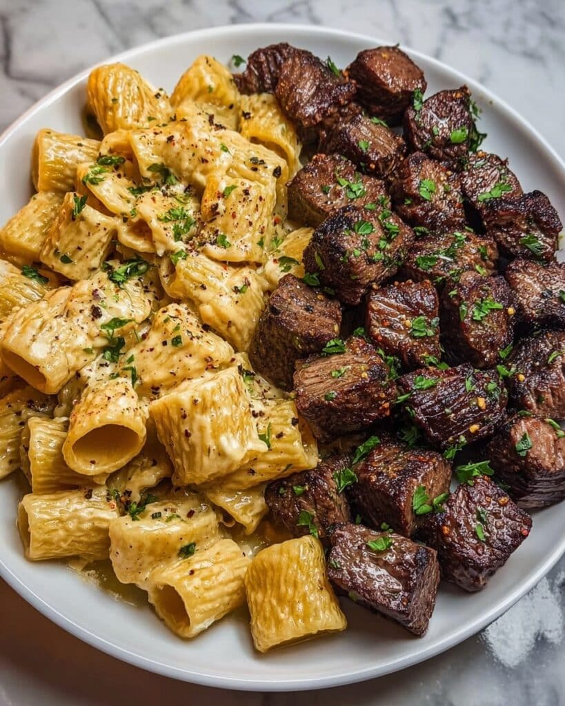 Garlic Butter Steak Rigatoni (Easy & Creamy Family Favorite) Recipe