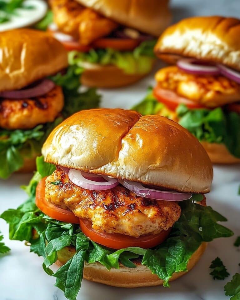 Cheddar Ranch Chicken Burgers Recipe