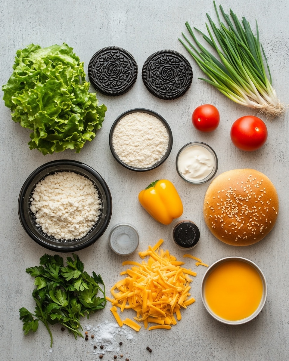 A close-up view of four chicken sandwiches arranged on a wooden tray with a white marbled surface beneath. Each sandwich has a soft golden brown bun top slightly lifted to show layers inside. The bottom layer is green leafy lettuce, topped with a thick, golden-brown grilled chicken patty that has a slightly crispy texture with pepper flakes. Above the patty are bright red tomato slices, followed by thin, pale purple onion rings and fresh green basil leaves. The buns have a shiny, slightly crusty texture, and some mayonnaise or sauce is visible under the top bun. The overall look is fresh, colorful, and richly layered. Photo taken with an iphone --ar 4:5 --v 7
