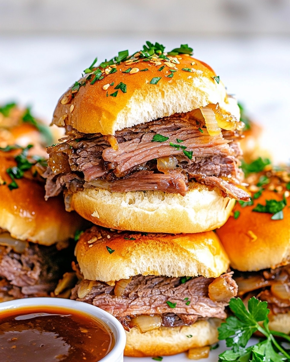 Easy French Dip Sliders Recipe