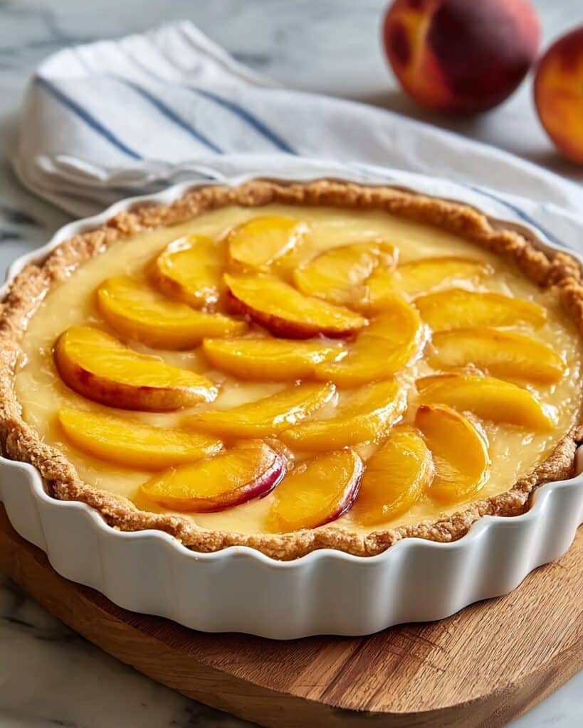 Custard Peach Pie Recipe
