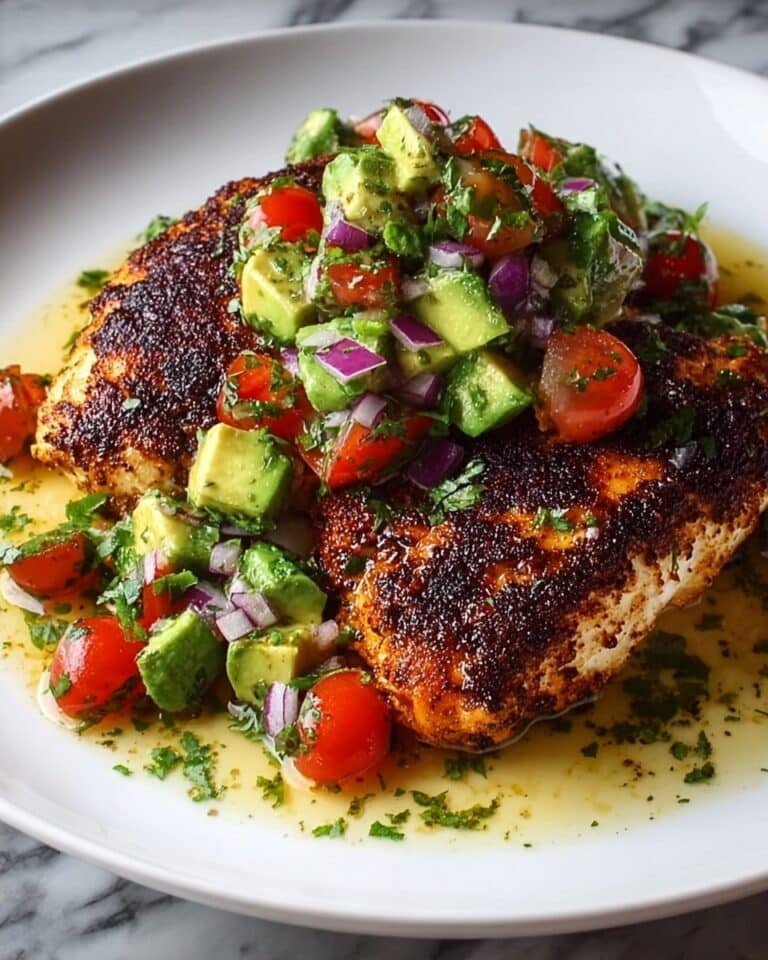 Fiesta Lime Chicken with Avocado Salsa Recipe