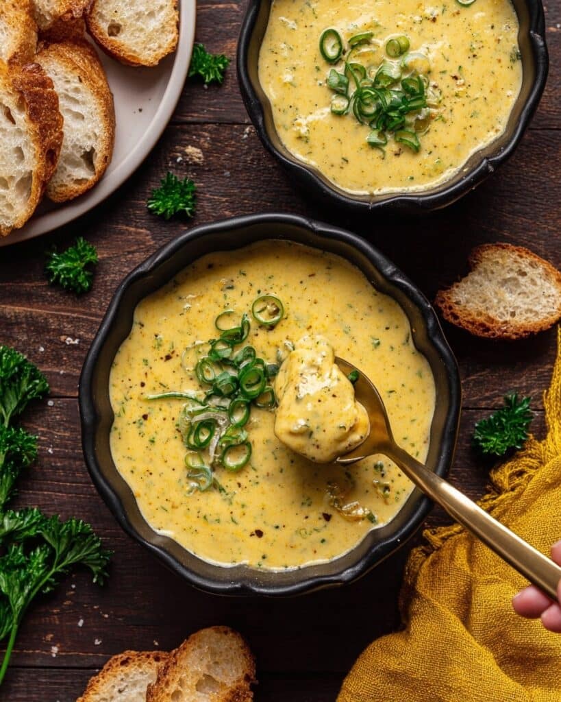Cheddar Garlic Herb Potato Soup Recipe