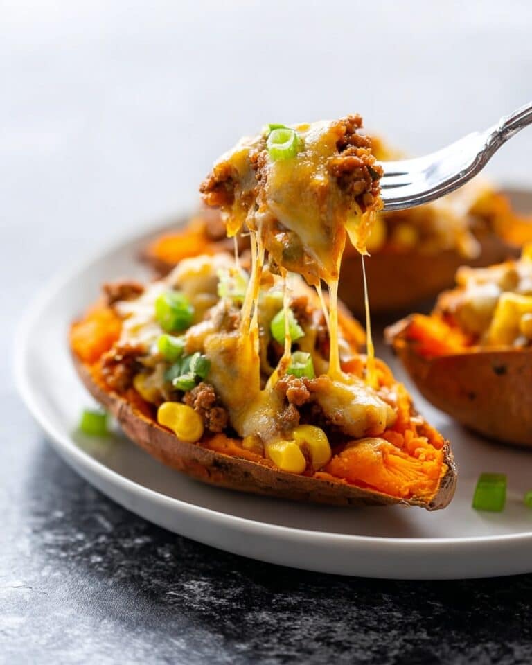 Protein Loaded Sweet Potato Boats Recipe