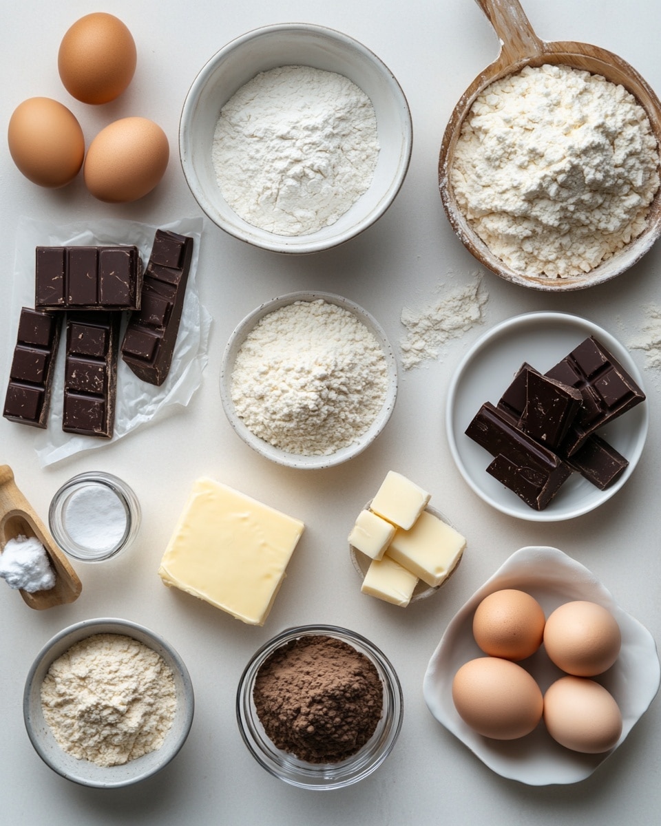 A loaf of chocolate swirl bread sits on white parchment paper over a white marbled surface, showing three main twisted layers of dark rich chocolate and golden brown dough tightly woven together, with a textured top highlighting crisp, shiny chocolate folds and lighter bread parts. Around it, scattered small chunks of dark chocolate and a light dusting of cocoa powder add to the scene, alongside a copper measuring cup in the background and a soft cloth partially visible, all under soft natural light. Photo taken with an iphone --ar 4:5 --v 7