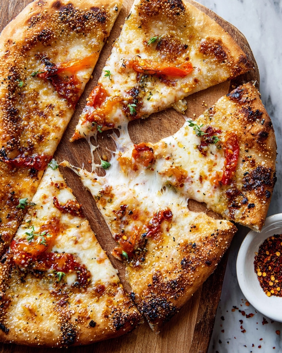 Calabrian Chili Roasted Red Pepper Pizza Recipe