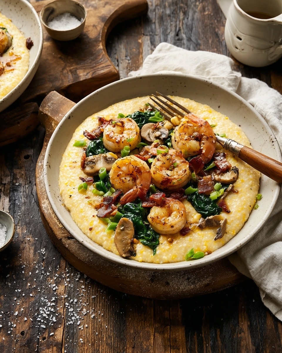 Gouda Grits with Smoky Brown Butter Shrimp Recipe