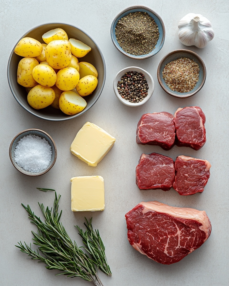 A close-up view of a dish in a white bowl filled with two main layers: dark brown, slightly crispy meat pieces and golden-brown cooked potato chunks mixed evenly; the meat has a textured, seared surface, while the potatoes appear soft with browned edges. The dish is evenly sprinkled with small bright green herb leaves, adding contrast and freshness. The bowl is placed on a white marbled surface. photo taken with an iphone --ar 4:5 --v 7