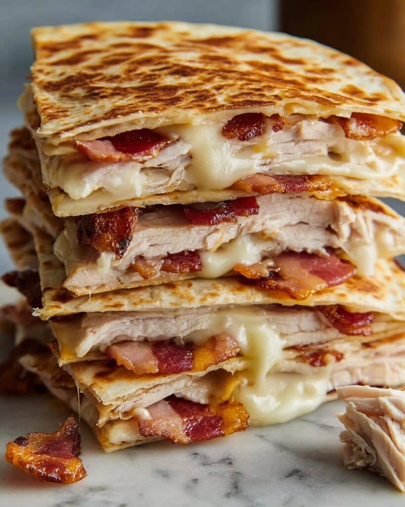Easy Chicken Bacon Ranch Quesadilla Recipe