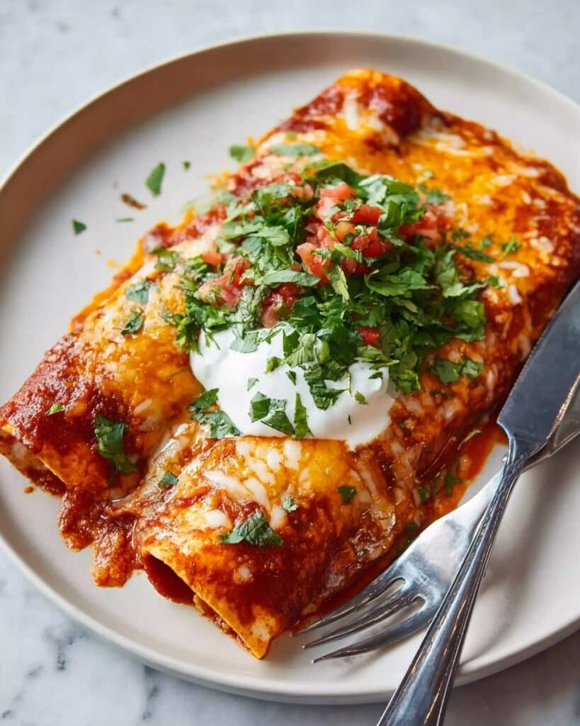 Queso Chicken Enchiladas Recipe
