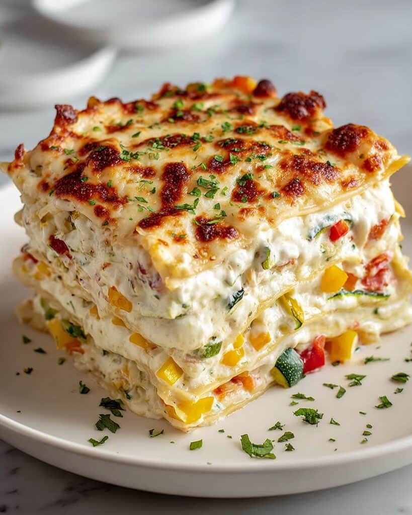 Loaded Veggie White Lasagna Recipe