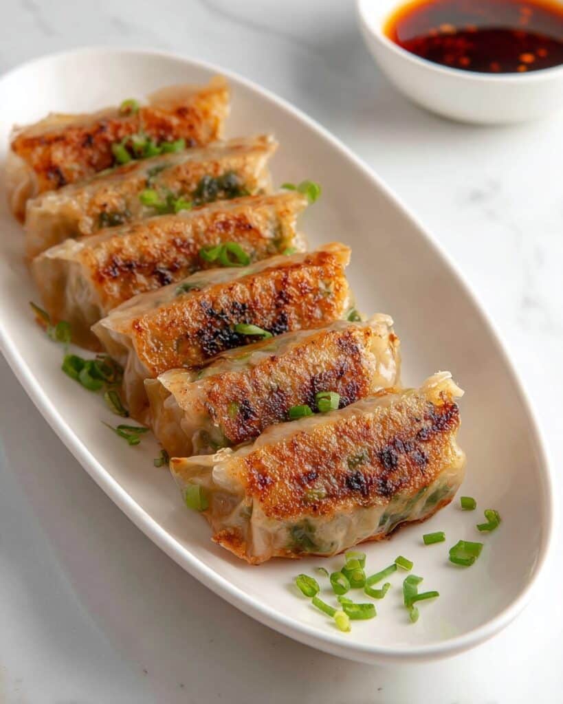 Rice Paper Dumplings with Crispy Pan-Fry and Spicy Dipping Sauce Recipe