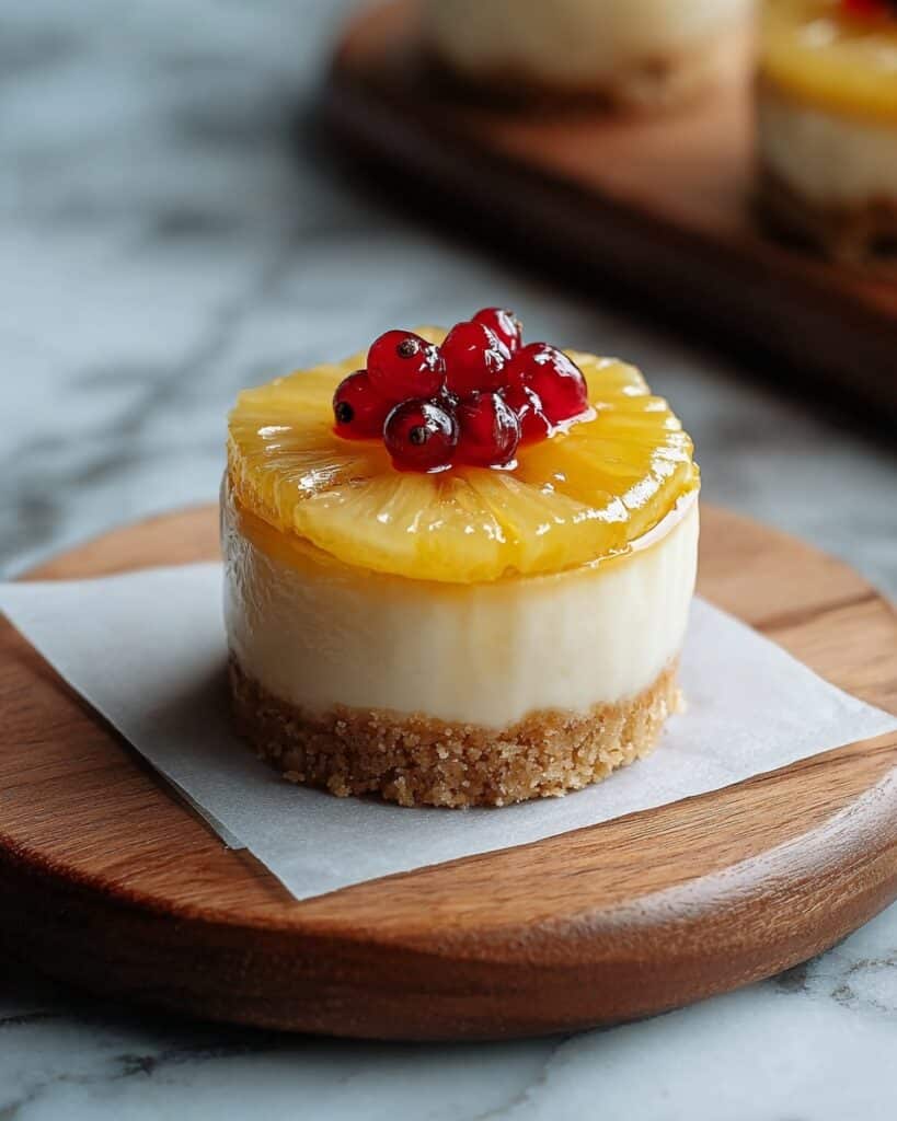 Miniature Pineapple Upside-Down Cheesecakes Recipe